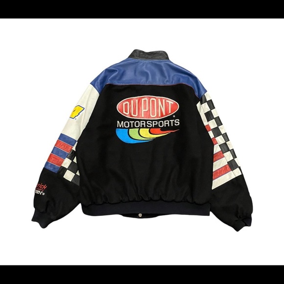 Jeff Gordon DuPont Motorsports Checkered Racing Reversible Jacket Size XL BNWT - Picture 2 of 2